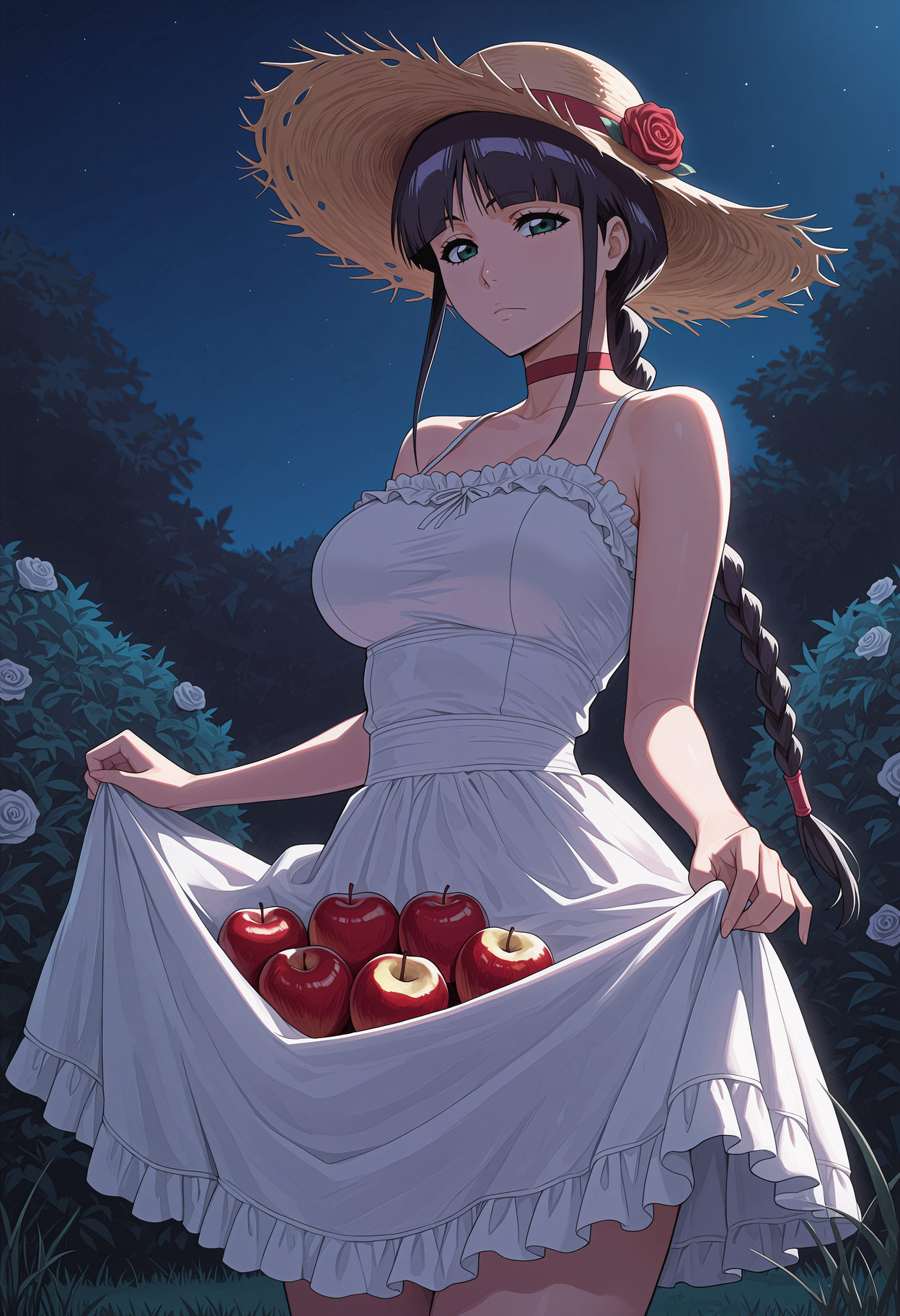 (bleach) kurotsuchi nemu - sundress - garden - skirt basket_00750.png
